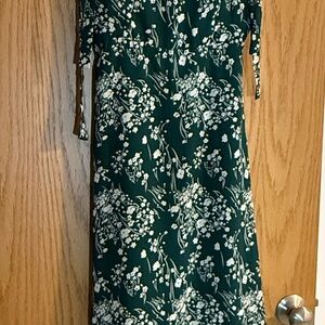 Floral Green Dress